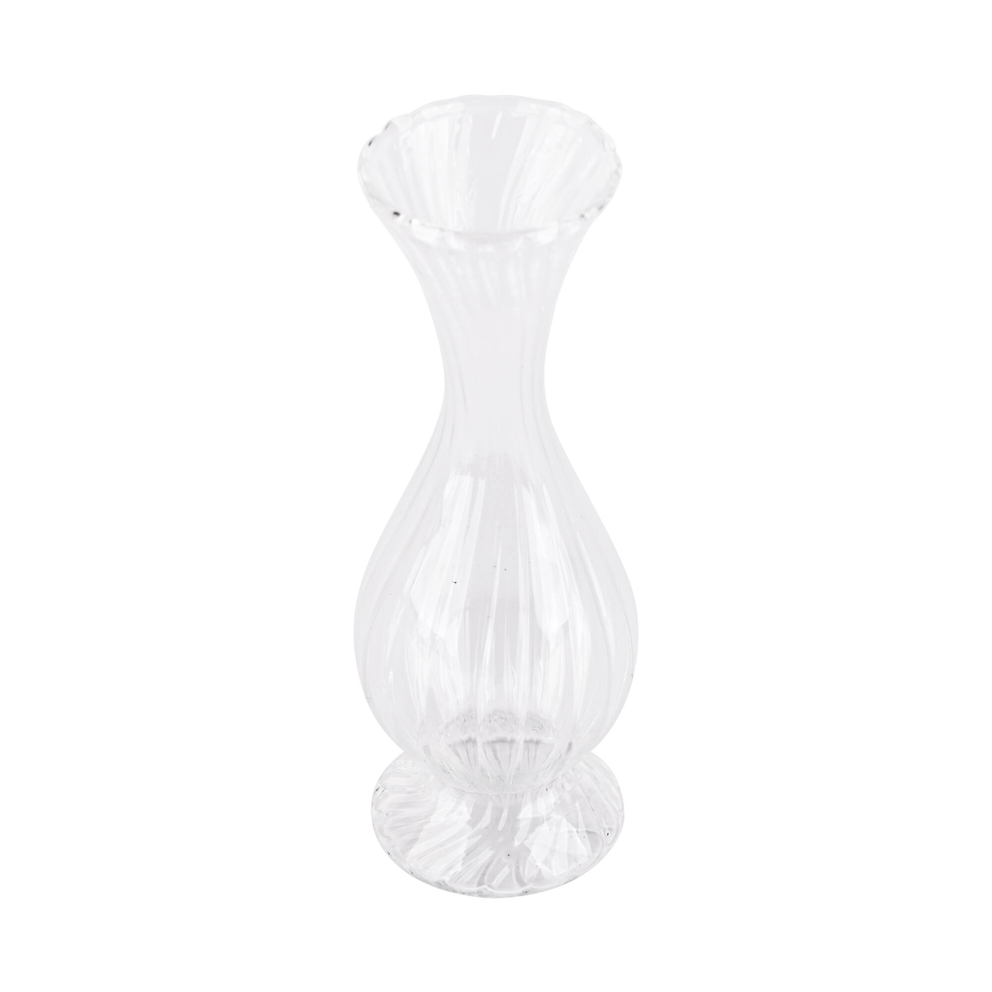 4" Clear Narrow Blown Glass Bud Vase by Ashland®